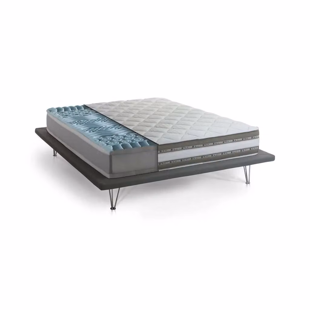 Materasso Ibrido Singolo Talamo Italia con Rivestimento Sfoderabile e Regolazione della Temperatura, Bianco, L/P/H: 190 x 90 x 27 cm – 2