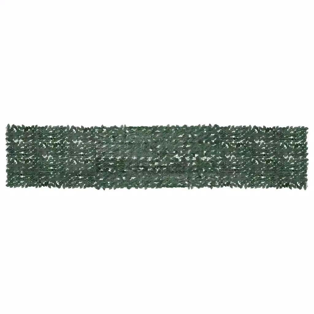 vidaXL Paravento da Balcone con Siepe Artificiale Verde Scuro L: 500 cm, H: 100 cm
