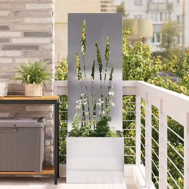 Schermo per privacy in giardino Argento 50 x 32 x 150 cm 876466