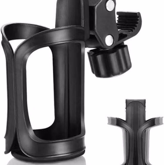 Supporto universale girevole a 360 gradi - Adatto per passeggini, biciclette, sedie a rotelle e monopattini