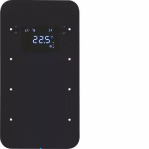 Berker 75643065 Sensore tattile a 3 vie con termostato, vetro, nero Berker R.1