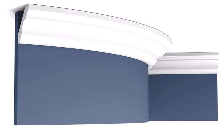 Orac Decor C215F Luxxus Modanatura angolare flessibile Modanatura per soffitto Modanatura per stucco Modanatura decorativa Modanatura per soffitto-parete | 2 metri