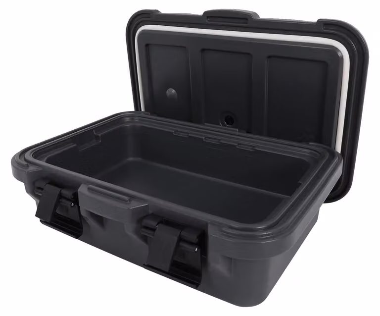 Contenitore termico per alimenti, grande capacità, design portatile, colore nero