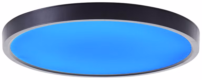 Brilliant G80650/76 Lampada a soffitto LED, serie Lotti, diametro 30 cm, plastica, nero/bianco, LED integrati