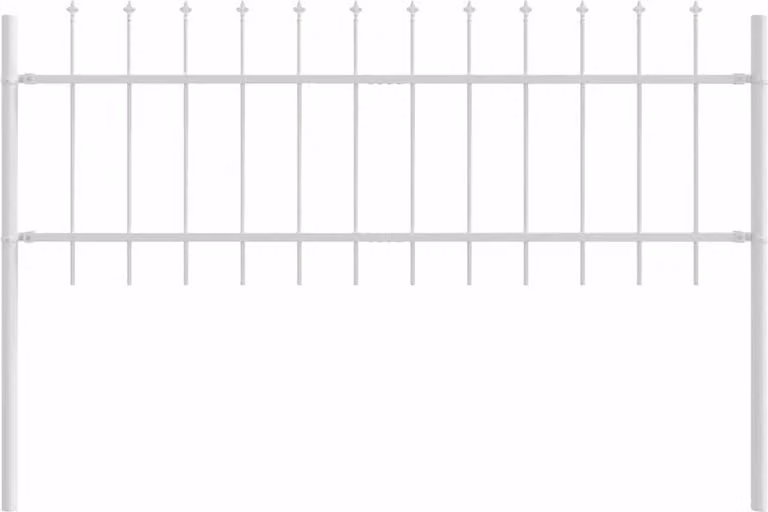 Recinzione per Giardino Woerden Bianco 1,7 x 0,6 m