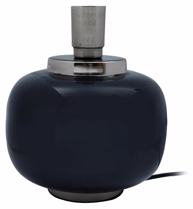 Lampada da tavolo Art Deco 225 in ferro nero e argento