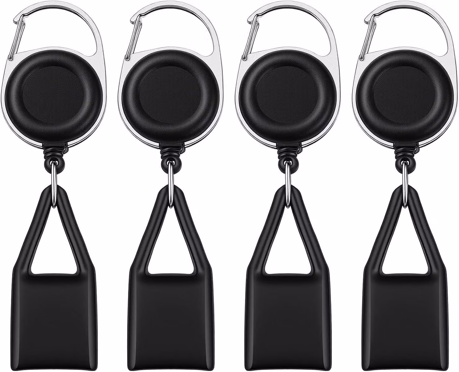 Set di 4 supporti per accendini con clip in plastica estensibile, design elastico per evitare la perdita degli accendini, ideali per campeggio e viaggi
