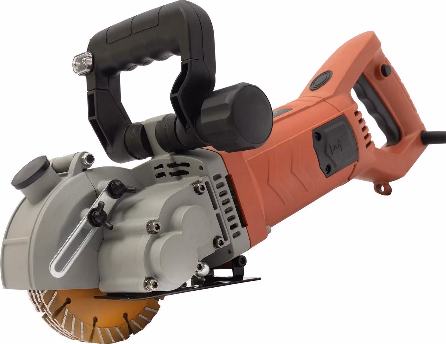 Scalpellatrice elettrica per muri - Taglierina per pareti - 2700 W - 6200 giri/min - 5 dischi - Motore in rame puro - Spina UE - Rosso