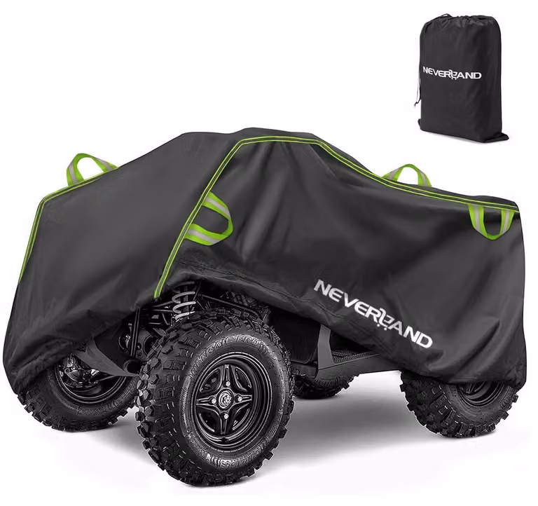 Copertura impermeabile per ATV, taglia XXXL, resistente, verde/nero, dimensioni 256x110x120 cm