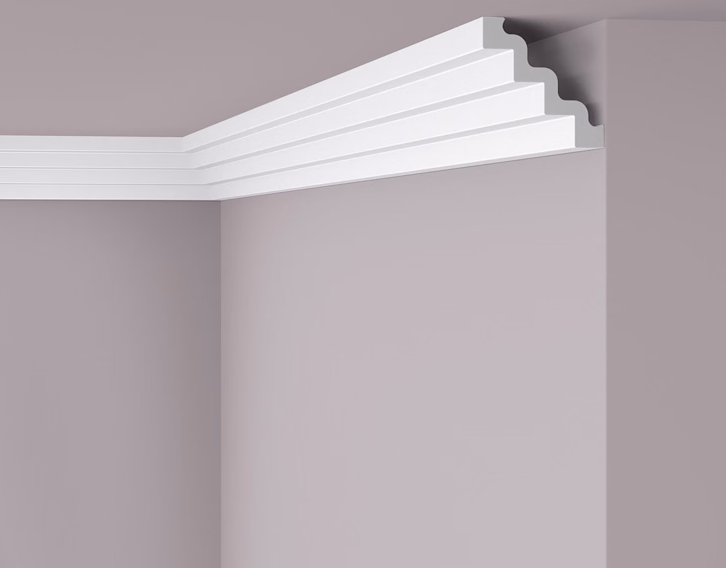 Cornice a soffitto NMC ST4 NOMASTYL Noel Marquet Battiscopa decorativo Battiscopa decorativo moderno colore bianco 2 m