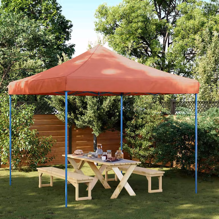 vidaXL Tenda da Festa Pieghevole Pop-Up Arancione L/P/H: 292 x 292 x 315 cm