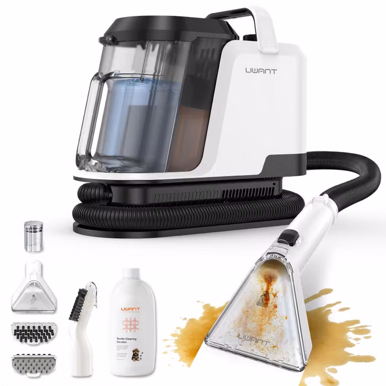 Uwant Y100 Aspirapolvere per liquidi e solidi, pulitore per tappeti da 600 W, aspirapolvere lavante, 18.000 PA Potente aspirapolvere per liquidi Pulitore per tappezzeria per divani, auto e tappeti