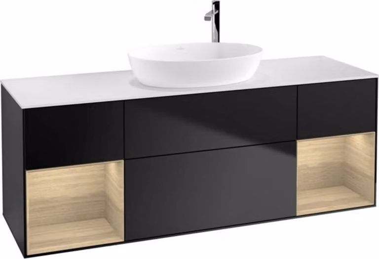 V&B illuminazione a parete del mobile Finion 160cm, Pl wh. m, Reg Oa ven, bla m Lac