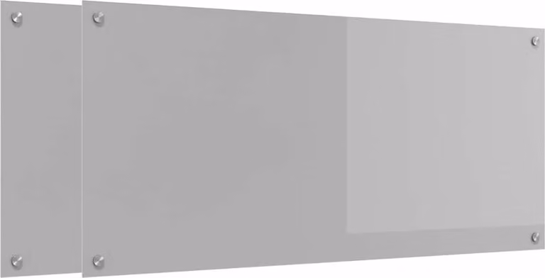 Schienale da cucina 2 pcs Grigio chiaro 110 x 50 cm