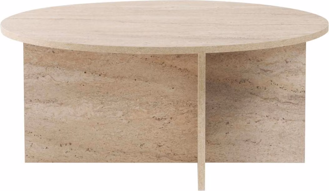 Calicosy - Tavolino con piano arrotondato L90 cm - SOLEIL