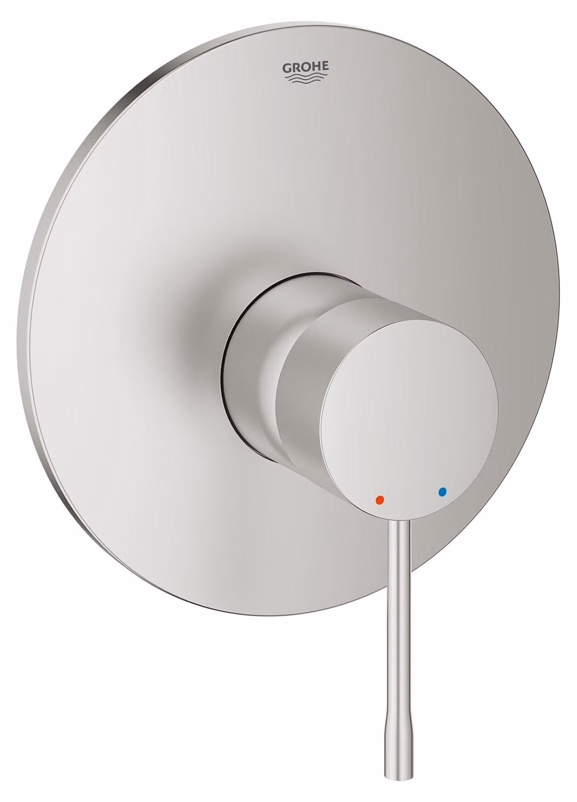 Miscelatore monocomando per doccia, con rivestimento in Vetroceramica, aspetto in acciaio inossidabile, da montare a parete
