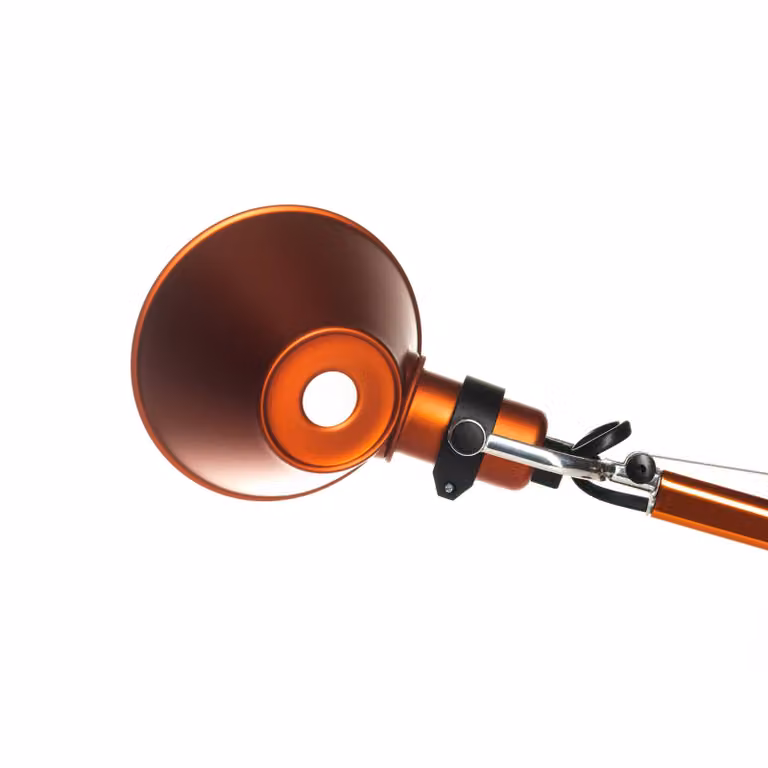 Artemide Lampada da scrivania Tolomeo Micro, Giallo / Arancione, Studio / Ufficio, Alluminio, Design, Lampada da tavolo