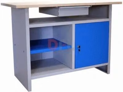 BANCO BANCHI DA LAVORO CON PIANO IN LEGNO CM. 120x60xh84