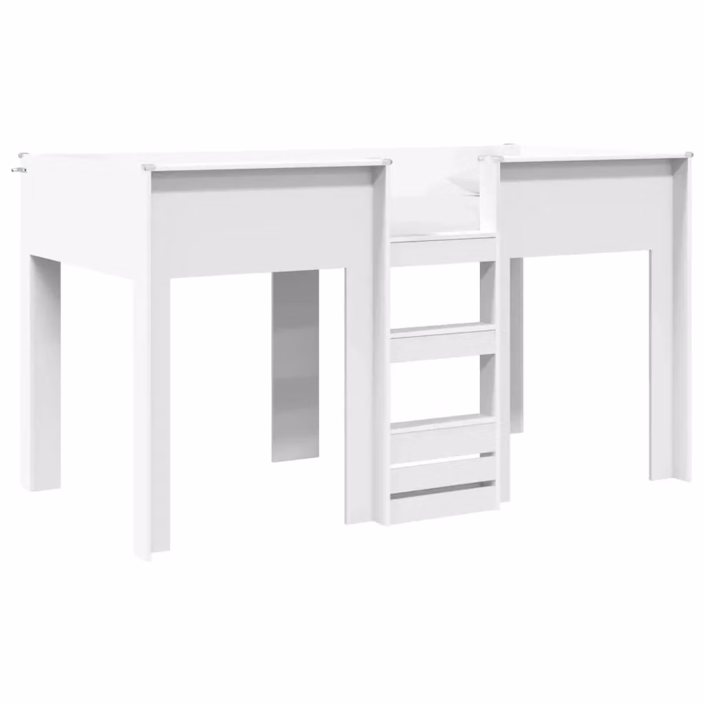 vidaXL Letto a Castello per Bambini Bianco in Legno e MDF L/P/H: 200 x 100 x 176,5 cm – 2