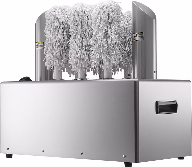 SucceBuy lucidatrice per bicchieri da vino, lucidatrice elettrica per vetri con 8 spazzole, 660 tazze/ora, lucidatrice commerciale per champagne, boccali di birra, tumbler