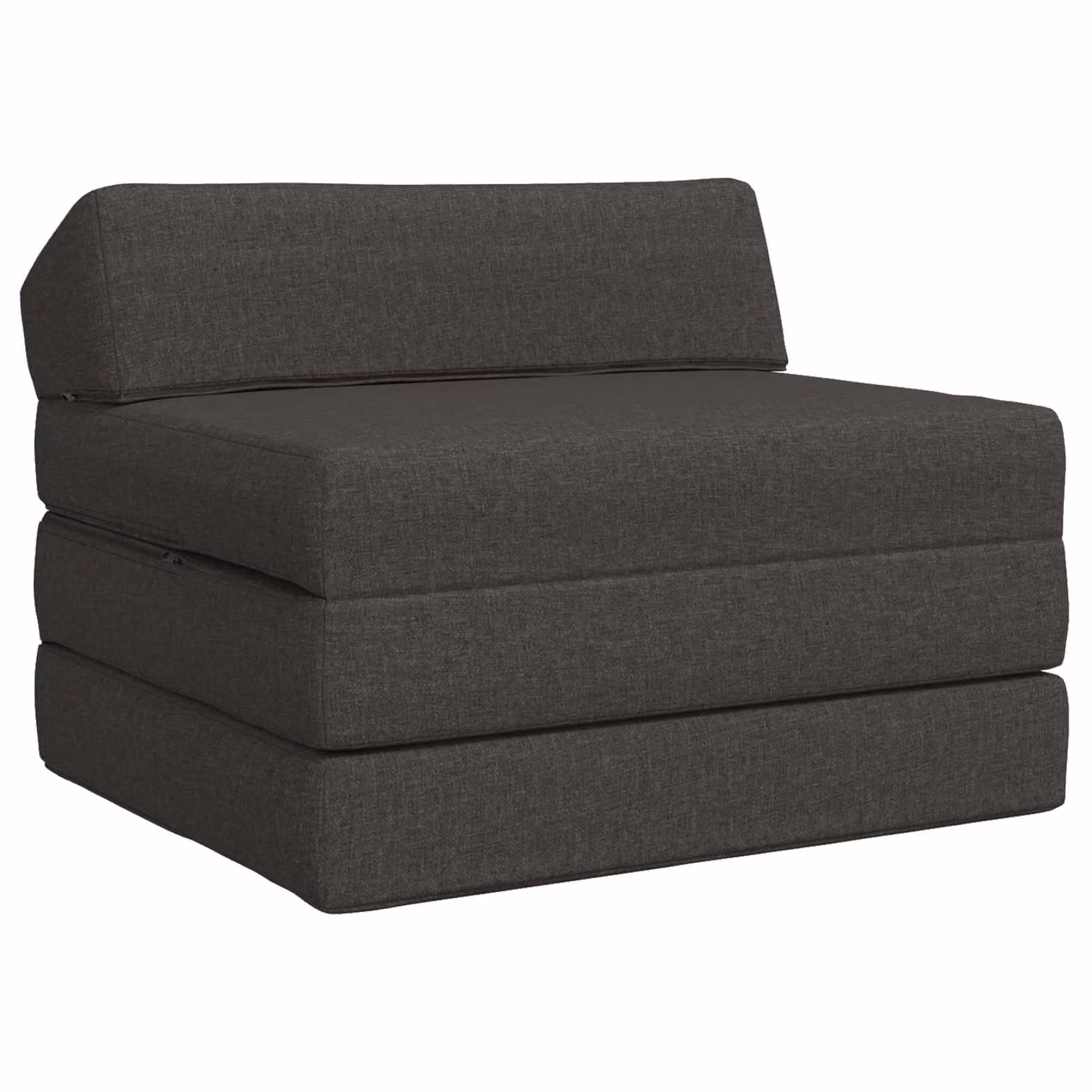 vidaXL Divano Letto Pieghevole Moderno in Tessuto Grigio per Soggiorno e Camera da Letto L: 200 cm, P: 70 cm, H: 10 cm