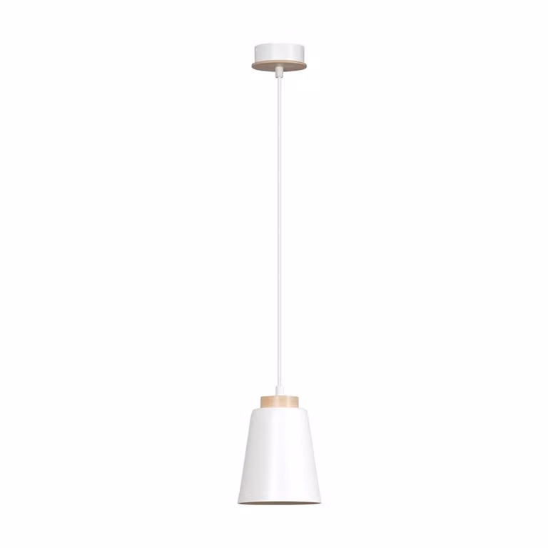 LAMPADA A SOSPENSIONE Emibig 1xE27 60W BOLERO 1 BIANCA 443/1