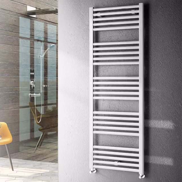 Radiatore Termoarredo Scaldasalviette in Acciaio Smaltato Bianco 1775 x 400 mm 660 Watt