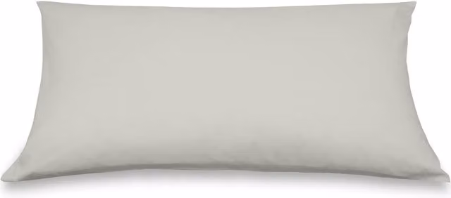 Federa copricuscino DaunenStep Oasi Deluxe in cotone pettinato bianco 50 x 80 cm