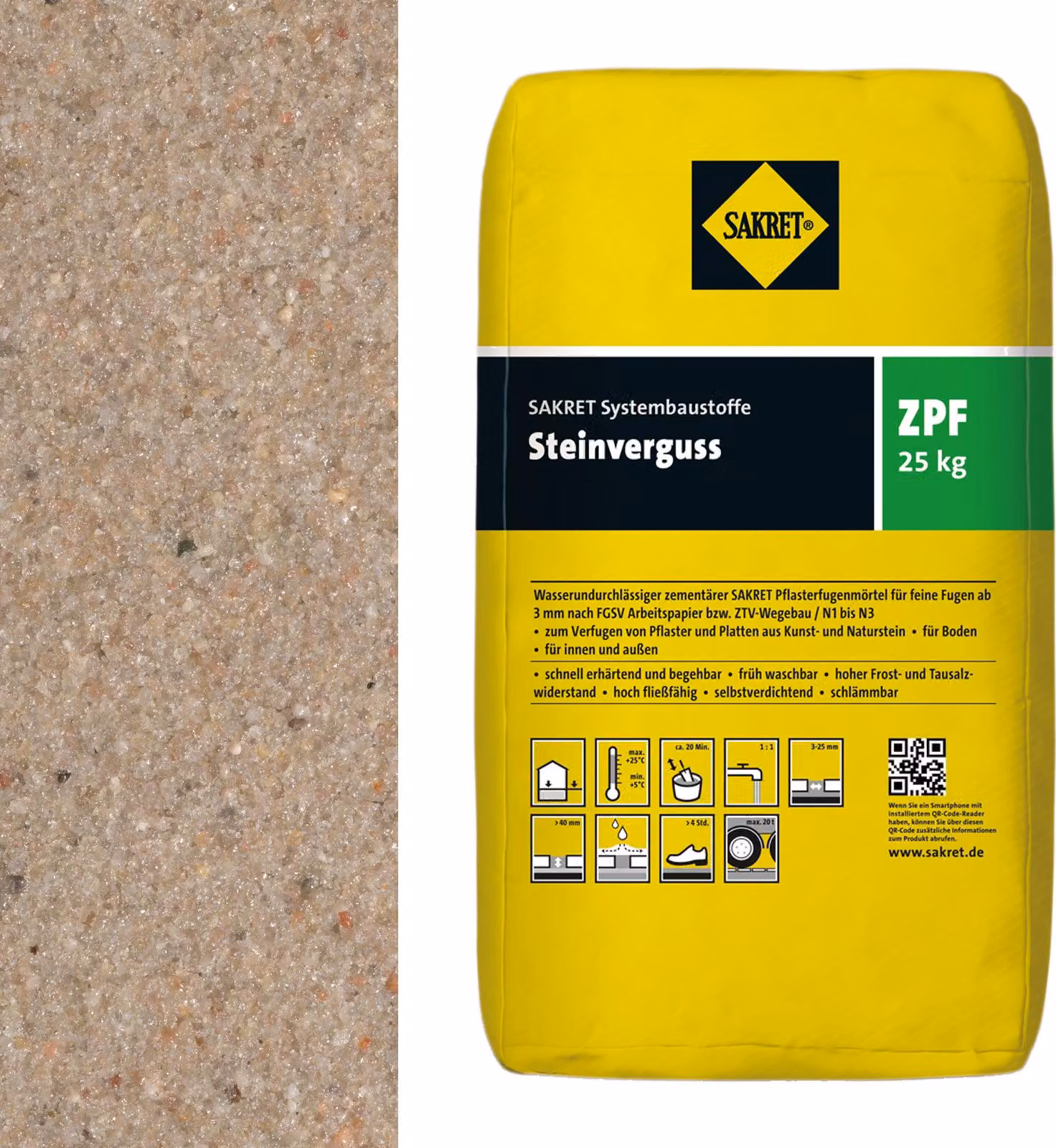 SAKRET Steinverguss ZPF Sand 25kg