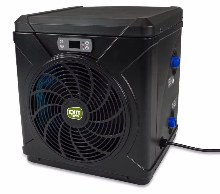 Pompa di calore per piscina, colore nero, capacità 22 m³, adatta per uso esterno, a basso consumo energetico