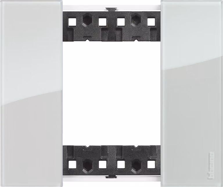 Placca Bticino Living Now 2 Moduli colore Notte KA4802DG