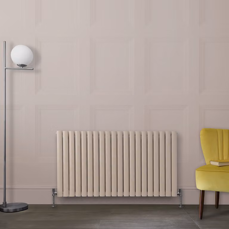 Radiatore di Design Orizzontale Rosa (Rose Petal Rosa) - 635mm x 1180mm - Pannello Doppio  - Revive