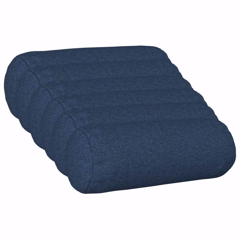 Set di 6 federe vidaXL HEERLEN blu in poliestere, forma ovale, Ø 15 x 40 cm