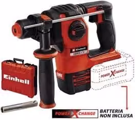 Martello Tassellatore a Batteria SDSplus Einhell 18V Power X-Change 2,2J Rosso