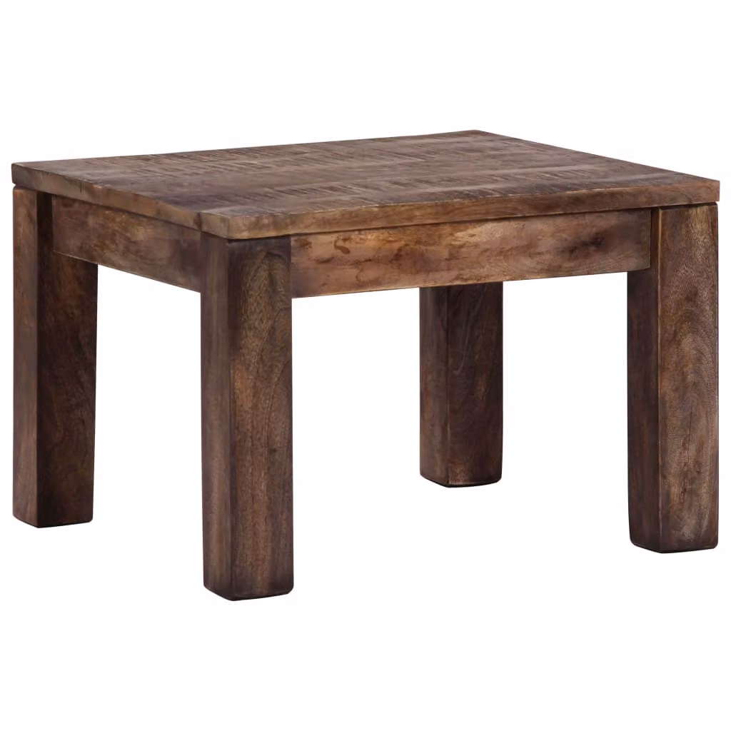 Tavolino 50×50×35 cm in legno massiccio di mango