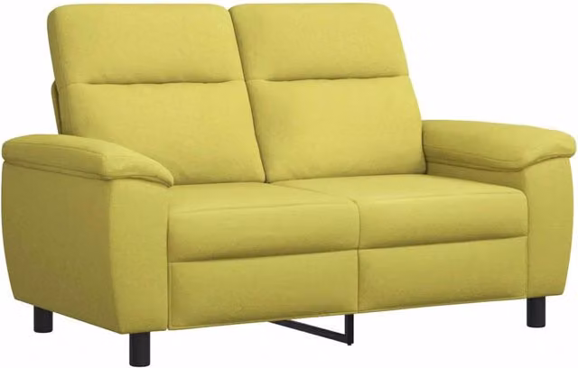 Divano moderno vidaXL in tessuto verde con struttura in metallo L: 158 cm, P: 90 cm, H: 95 cm