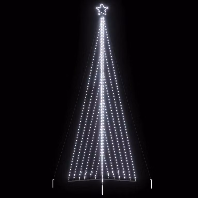 Albero di Natale a LED vidaXL con 789 luci bianco freddo, Altezza: 480 cm