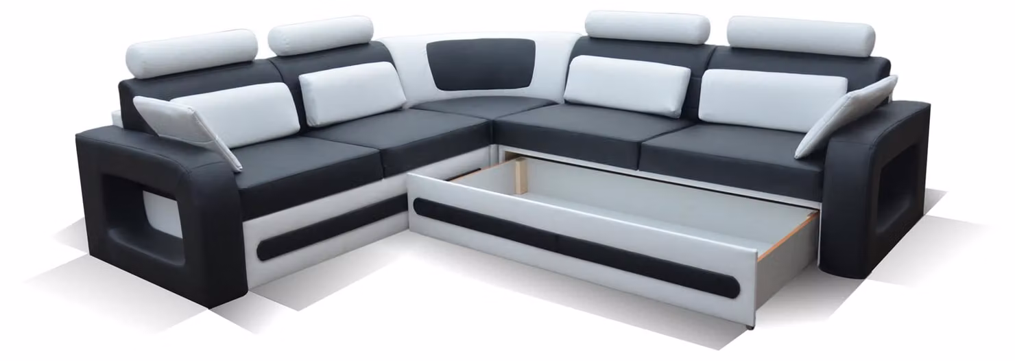 Schlafsofa Sofa Polster Wohnzimmer Ecksofa Textl Sitz Garnitur Funktions Couch