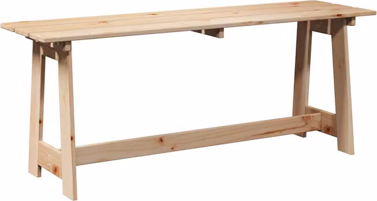 Panchina da esterno Naturale 119 x 37 x 47 cm
