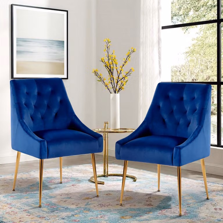 Sedia da ufficio - Sedia - Poltrona - Sedia per angolo relax - Sedia da scrivania - Set da 2 - Rivestimento