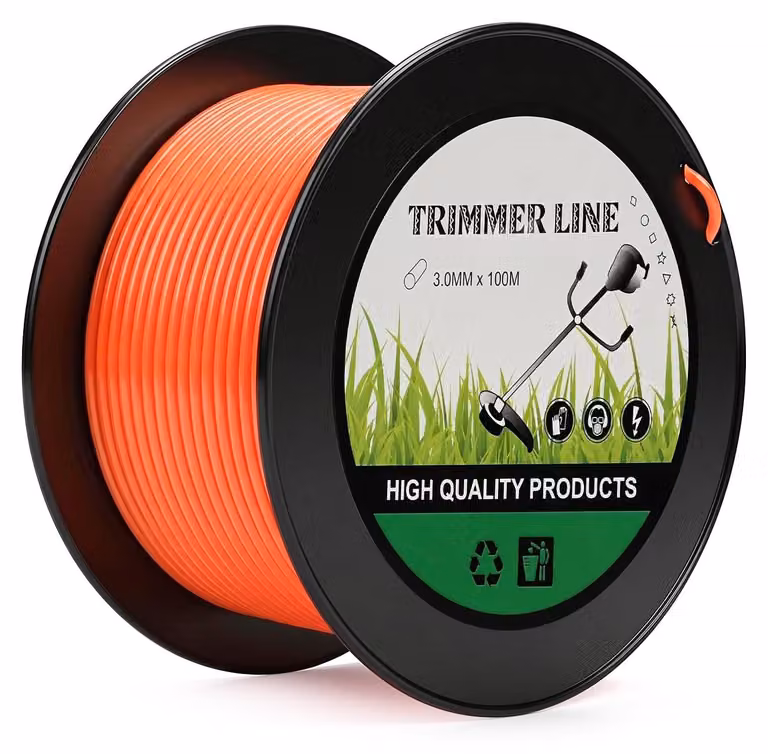 Filo di nylon rotondo per tagliaerba, diametro 3,0 mm, lunghezza 100 metri, per la cura del giardino
