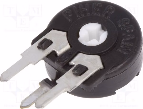 2 potenziometri: per l'installazione, resistenze da 5kΩ, rotazione singola, orientamento verticale, potenza 150mW, modello PT10LH01502A2020S TH