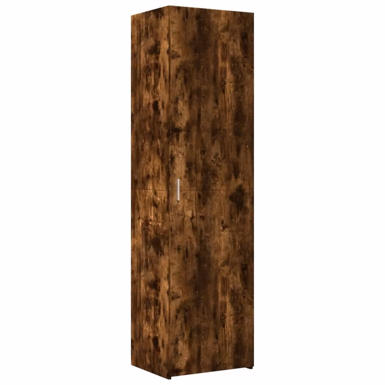 Credenza Rovere Fumo 50x42,5x185 cm in Legno Ingegnerizzato