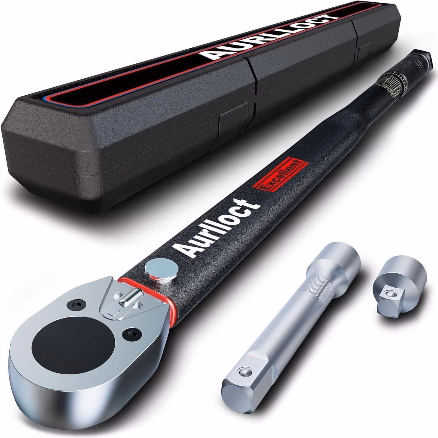 Chiave dinamometrica da 1/2 pollice, 35-435 Nm, set da 3 pezzi con prolunga e adattatore, per camion e auto
