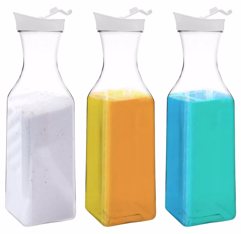 Omgoods - Set di 3 contenitori liquidi per detersivo, capacità 1,5 litri
