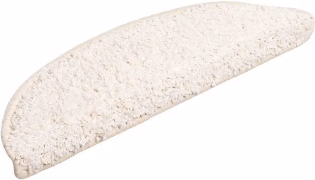 Tappetini per scale 30 pz | Gradini per Scale 56x17x3 cm Bianco Semicircolari