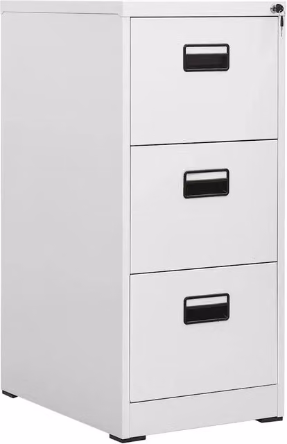 Schedario Grigio Chiaro 46x62x102,5 cm in Acciaio