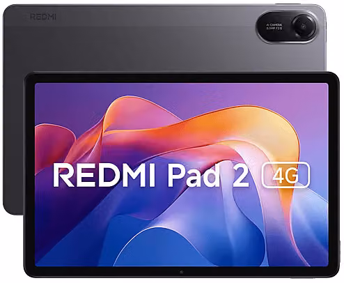 Tablet Xiaomi Redmi Pad 2 4G con display da 11 pollici, 4 GB RAM, 128 GB memoria interna, Grigio