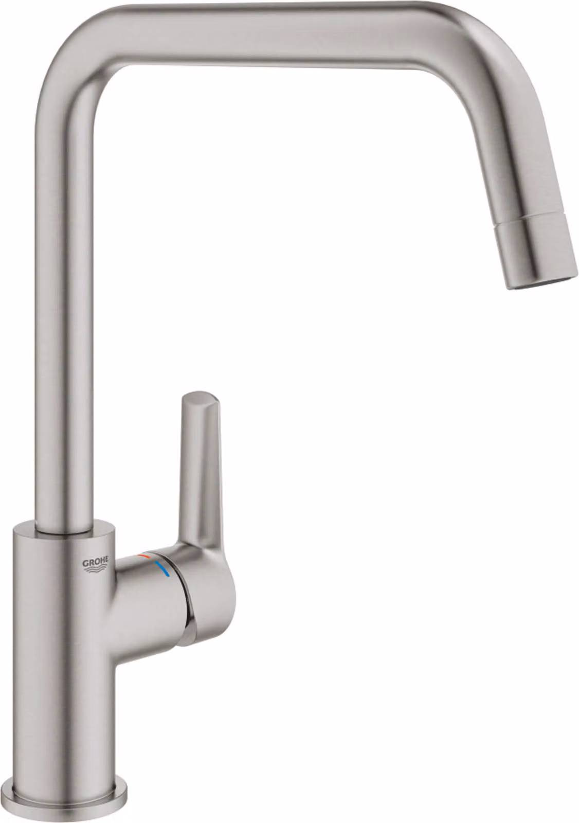 Single-lever sink mixer - GROHE - Supersteel - Swivel - Height 310mm