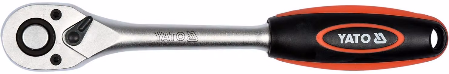 Chiave a bussola da 1/4" con manico in TPR liscio, 72 denti